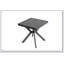 Table de patio en fonte d'aluminium durable avec un design élégant tissé en croix pour une utilisation extérieure durable et un entretien facile