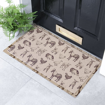 Non-Slip Animal Print Indoor & Outdoor Doormat