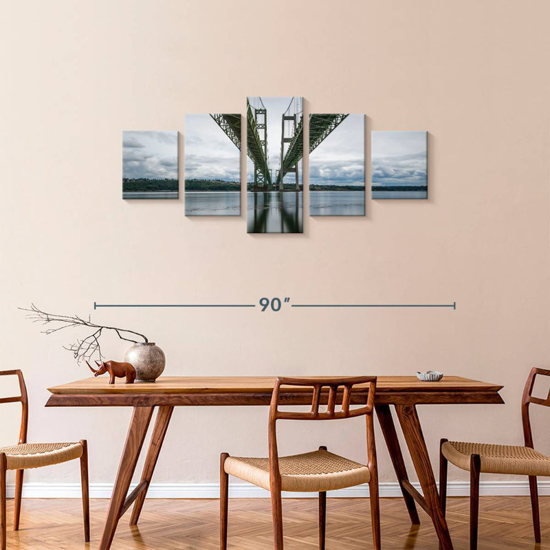 Under Tacoma Narrows Bridge, 34" H x 74" W