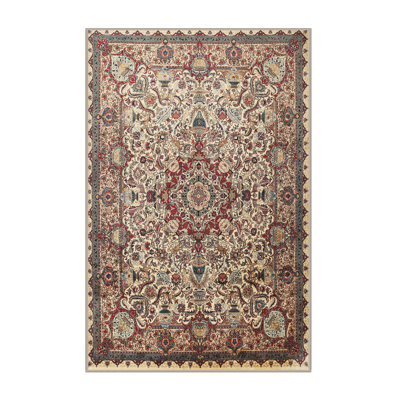 Tapis oriental gris / brun / pêche Ciaron