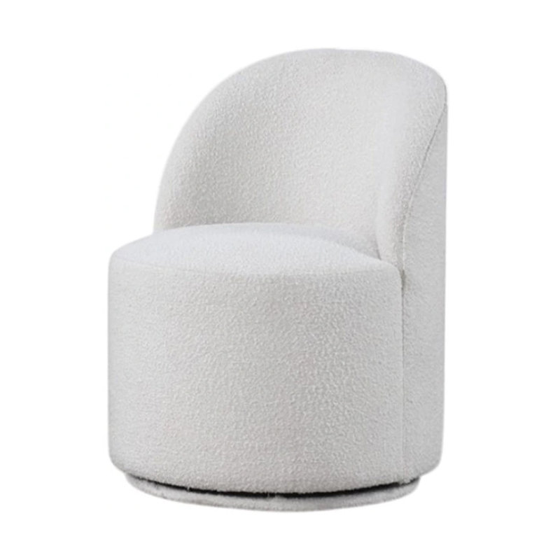 Chaise de salle à manger pivotante Ager, Blanc