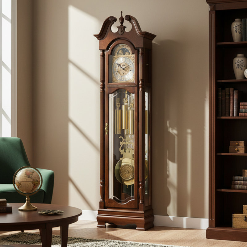 Baldwin 86" Wood Grandfather Clock