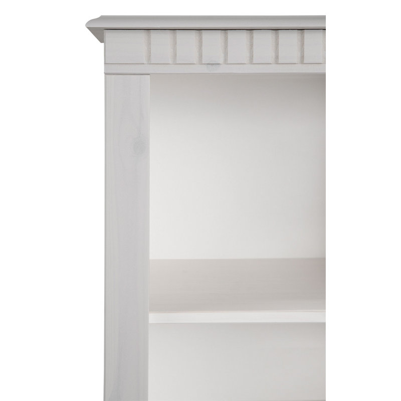 Criselda 135 cm H x 50 cm W Standard Bookcase, White