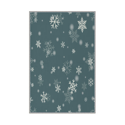 Antibacterial Hall Carpet (2.6 x 6.6 Ft) | 100% Polyester, 0.4 in Pile Height | Non-Slip PVC Dot Underside, Machine Washable | 3D Digital Printing, Durable & Stylish for Entryways, Living Rooms & More