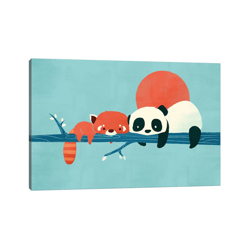 Pandas by Jay Fleck - Wrapped Canvas Print, 20.32 cm H x 30.48 cm W