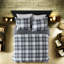 Ensembles de literie confortables toutes saisons, en microfibre de style écossais classique, pour un usage domestique