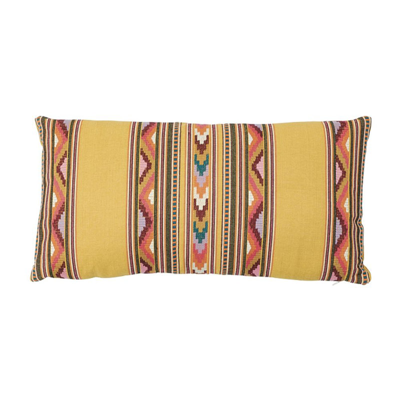 Zarzuela Embroidery Pillow, Saffron