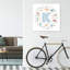Lettre K illustrée, impression bleue-52820311-52820319-52820312