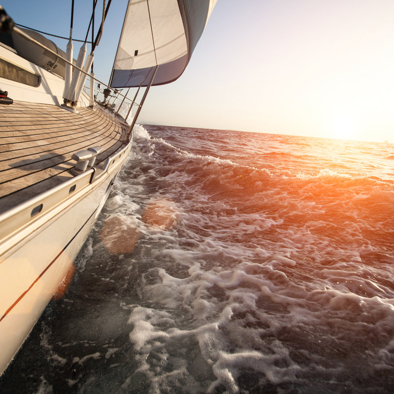 Sailing In Greece - Wrapped Canvas Print, 30cm H x 30cm W x 3.8cm D