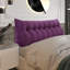 Lit à dossier assis en velours côtelé confortable, tête de lit, coussin de lecture, dossier triangulaire, compression-104469082-99222260