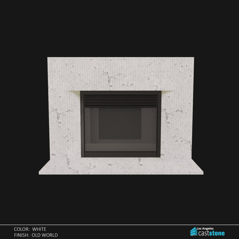 Valencia Fireplace Surround, White Old World