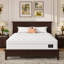 Matelas pour très grand lit de 12 po, mousse à mémoire de forme et ressorts ensachés pour un confort équilibré, blanc, solution pour chambre à coucher moderne, emballage indispensable indispensable, emballage