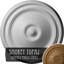 Médaillon de plafond Endurathane Palmetto, DE 12 1/8 po x P 3 1/2 po x P 1 po (convient aux auvents jusqu'à 4 7/8 po), finition topaze fumée peinte à la main-27782366