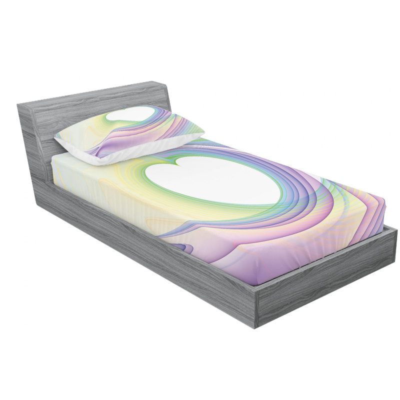 Microfiber Sheet Set, Twin Sheet Set with Fitted Sheet