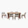 Rectangular 6 - Person Rectangular Outdoor Dining Set with Cushions