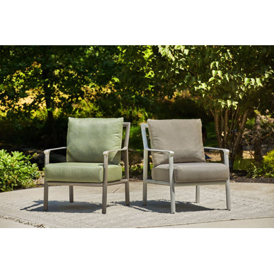 Chaise de patio avec coussins Aspen