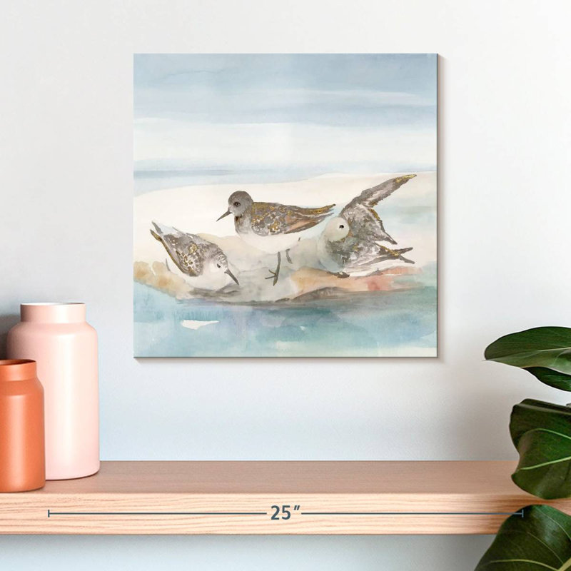 Brampt Beachside Birds II, 16" H x 16" W