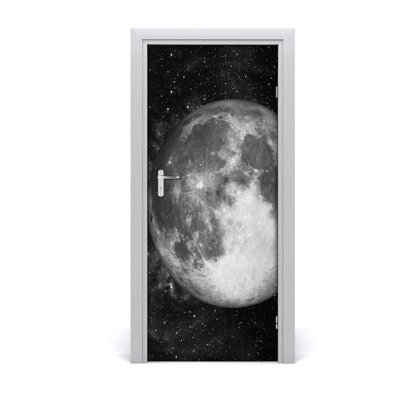 On The Moon Door Decal