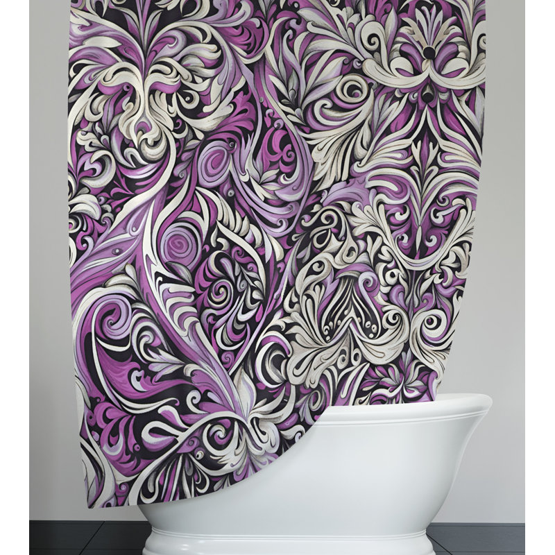 Wellesley Abstract Shower Curtain, 70" W x 72" L
