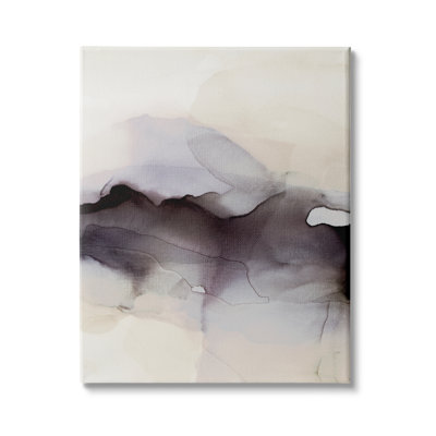 Abstrait, peinture à l'aquarelle noire, fondu, encre fluide, ombre, art mural par Kippi Leonard