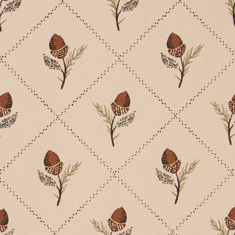 Holden Hand Print Fabric, Tan
