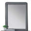 Miroir en tissu gris clair