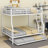 Metal Bunk Bed with Trundle-112510109-102095730