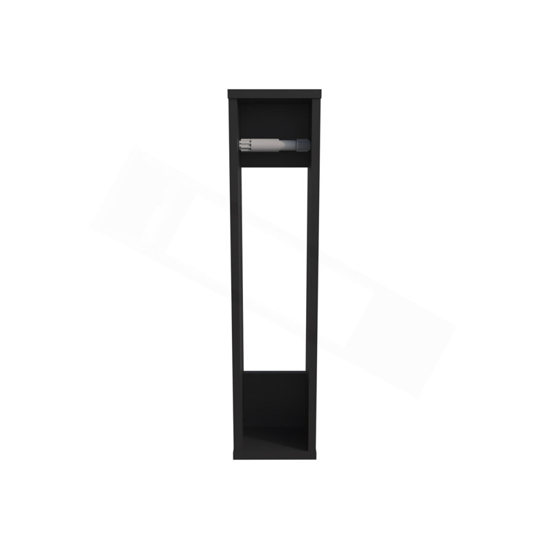 Porte-papier hygiénique en mélamine, Noir