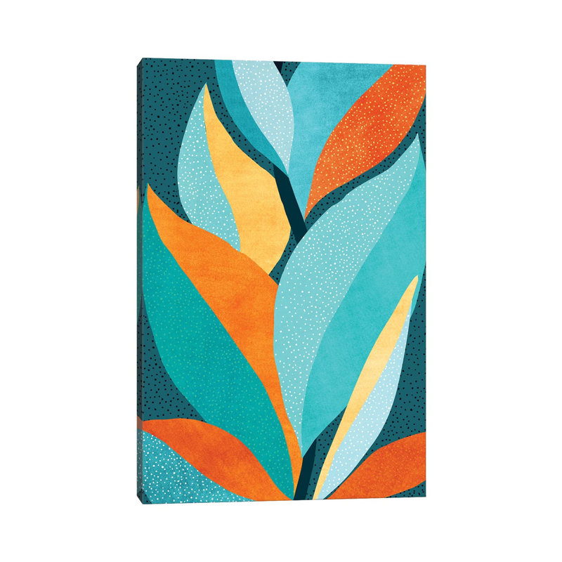 Abstract Tropical Foliage by Modern Tropical - Print on Canvas, Wrapped Canvas, 20.32 cm H x 30.48 cm W