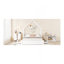 Grand lit plateforme en bois avec garde-corps et 2 tiroirs, blanc-1161927953