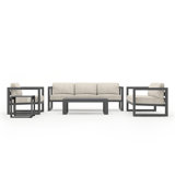 Avion 5 Piece Sofa Seating Group with Sunbrella Cushions