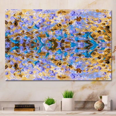 «Mauve et jaune», reproduction d'art sur toile