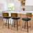 26" Swivel Upholstered Counter Height Bar Stool-830138022-823337385