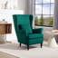 Upholstered Armchair-1360160178