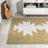 Savoy Minimalist Geometric Machine-Washable Moss/Cream Rug-1499225136