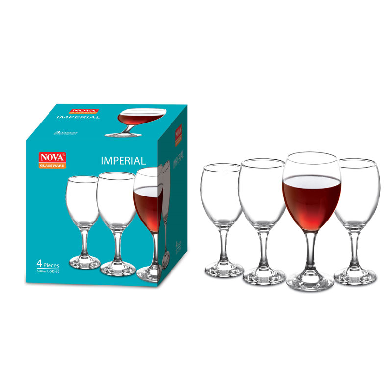 4PC IMPÉRIAL EN VERRE DE VIN