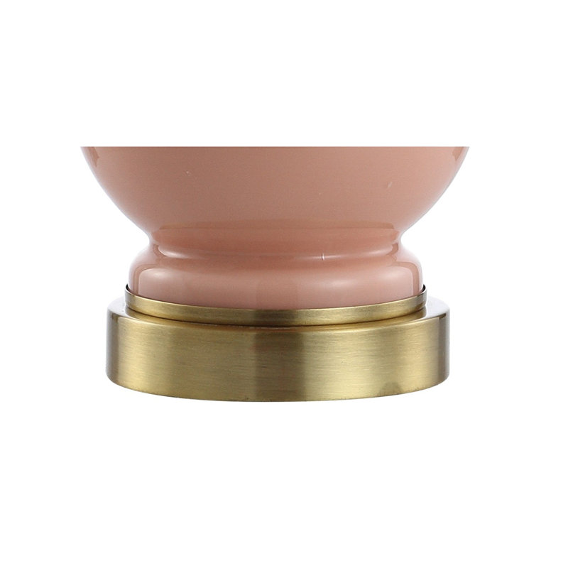 Hillsville Table Lamp, Light Coral/Brass Gold