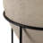 Round Terracotta Flower Pot Planter in Metal Stand for Indoor or Patio Outdoor - Decorative Garden Accent for Living Room Home Decor - Ivory & Black-116395559