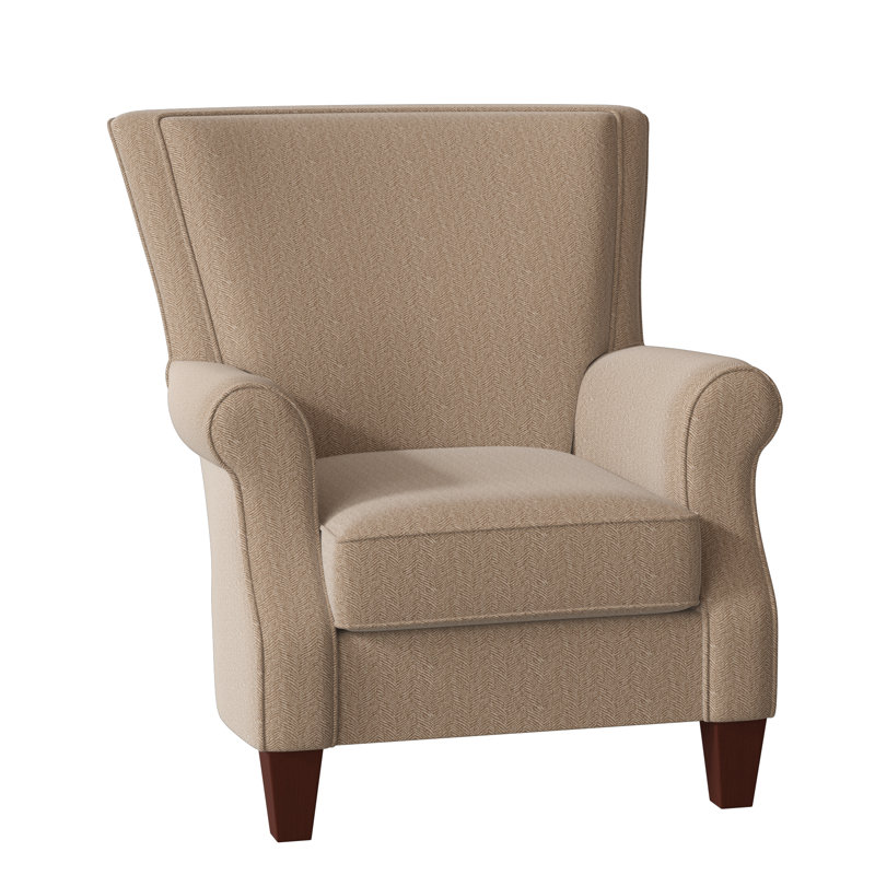 Fauteuil Geary, Chenille performance sable 10 Beantown, Manhattan, Oui