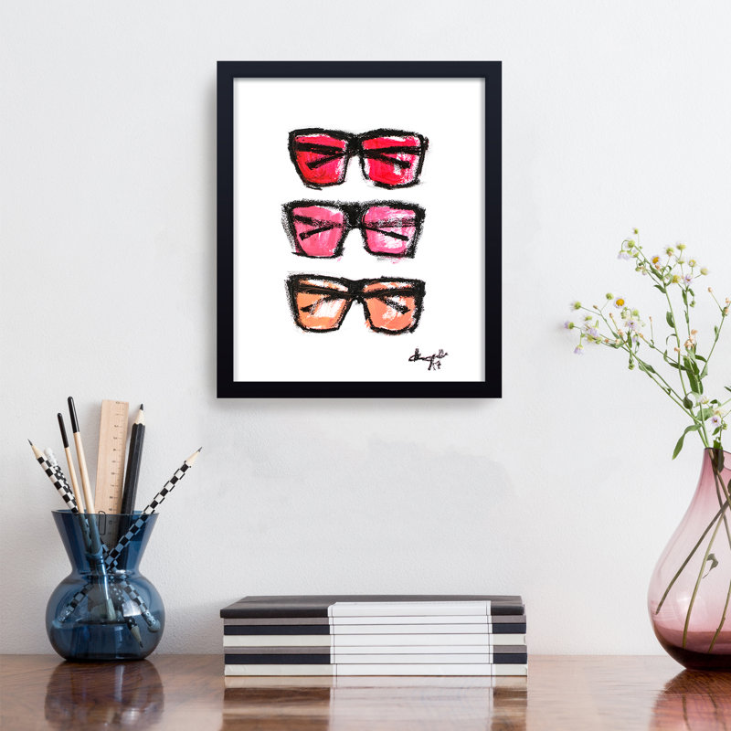 'Sunnies' Framed Print Wall Art, 30" H x 24" W x 1" D