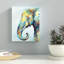 « cool coloré éléphant black », reproduction de peinture à l’acrylique-23148286-23148289
