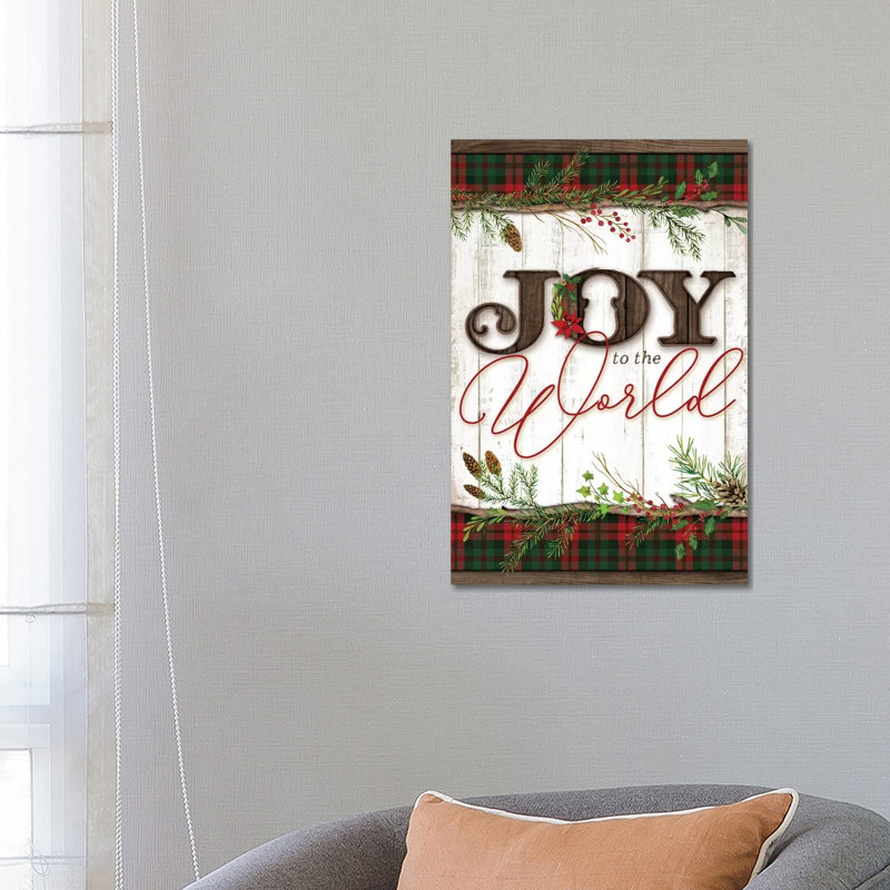 Joy To The World by Mollie B. - Wrapped Canvas Print, 66.04 cm H x 45.72 cm W x 1.91 cm D