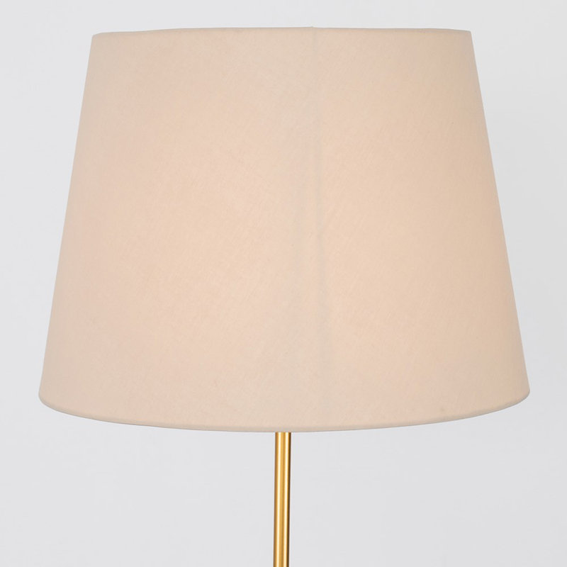 Bekbele 158cm Traditional Floor Lamp, Beige, Yes, Gold