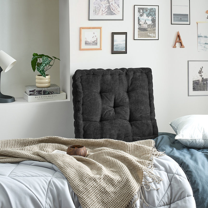 Rainha® - Coussin classique capitonné, Noir