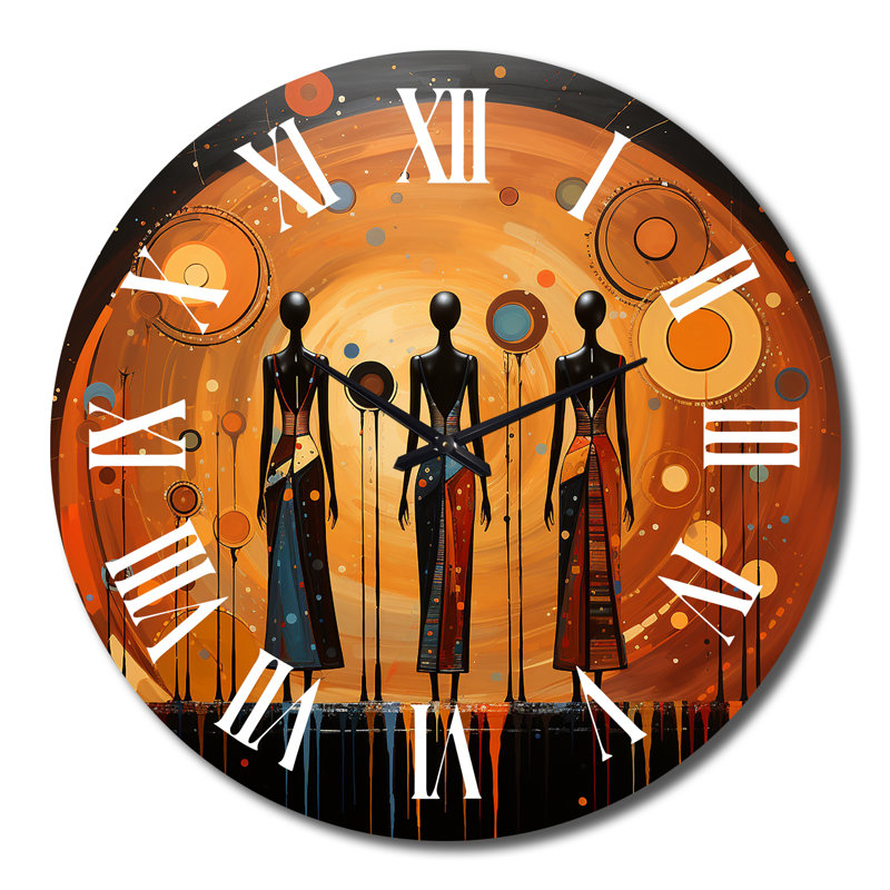 Horloge murale - Afro-américain Cresida, Très grand