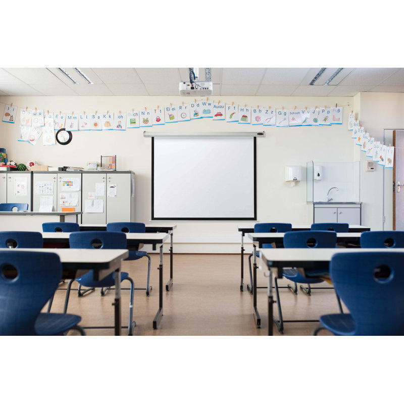 AARCO Manual Projector Screen Projector Screen, 50" H x 50" W