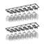 Hanging Wine Glass Rack Black-31090383
