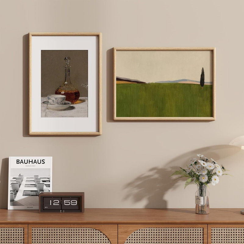 Brown Solid Wood Storage Picture Frame