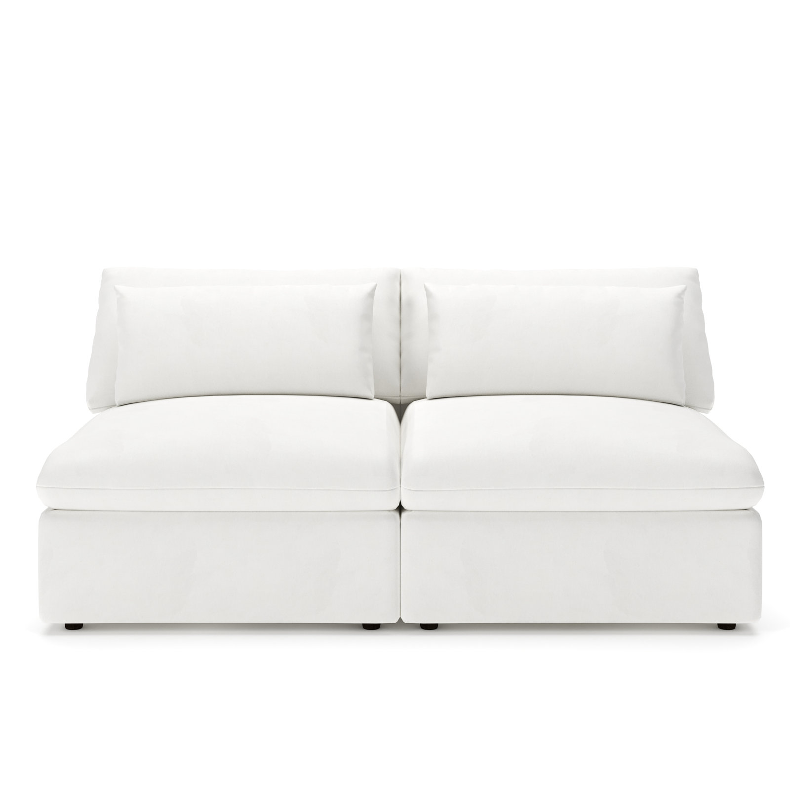 Remy 66'' Sofa, Classic Bleach White Twill