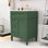 Meuble-lavabo 24 po avec lavabo en céramique, tiroirs et tablette réglable
